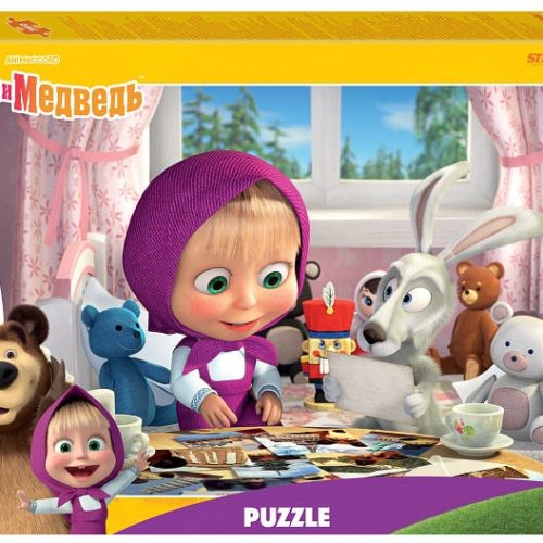 Пазл-Мозаика 'puzzle' 360 'Маша и Медведь (нов)(Анимаккорд)