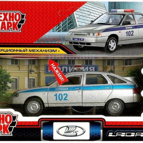 Машина металл свет-звук ваз-2113 12 см, двери,ПОЛИЦИЯ