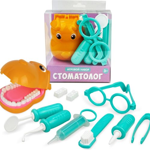 Игровой набор 'Стоматолог Собачка' 8 предметов,в блистерной