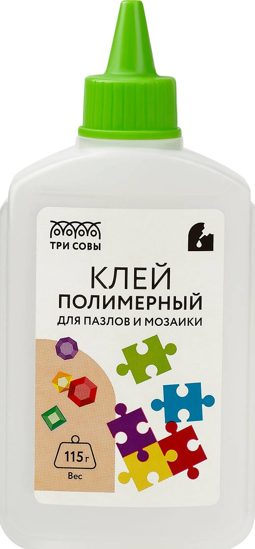 Клей для пазлов и алмазной мозаики ТРИ СОВЫ, 115г