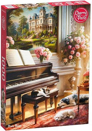 Пазл 1000 дет. Комната с пианино, Cherry Pazzi