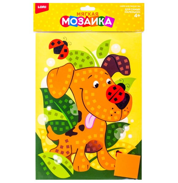 Мягкая мозаика большая 'Собачка' для самых маленьких