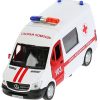 Машина 'Mercedes-Benz Sprinter Скорая помощь' 14 см металлич