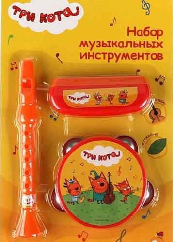 Набор музыкальных инструментов Три Кота блист.19*31*3см