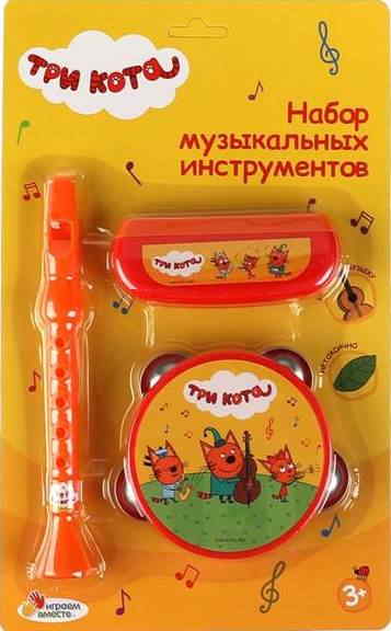 132330.jpg Набор музыкальных инструментов Три Кота блист.19*31*3см