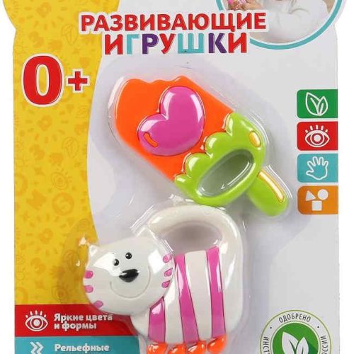 Развивающие игрушки котик и мороженое на блист Умка