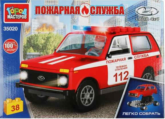 146122.jpg Конструктор LADA 4х4:ПОЖАРНАЯ СЛУЖБА, 38 дет. (легко собрать