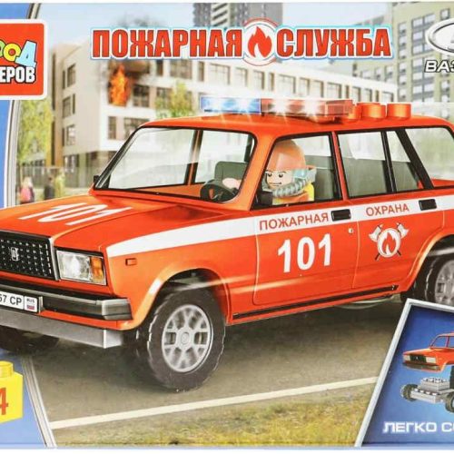 147261.jpg LADA конструктор lada-2104 ПОЖАРНАЯ СЛУЖБА, 44 дет.