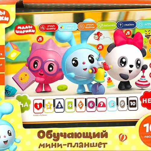 Обучающий мини-планшет МАЛЫШАРИКИ 100 песен,стихов,фраз геро
