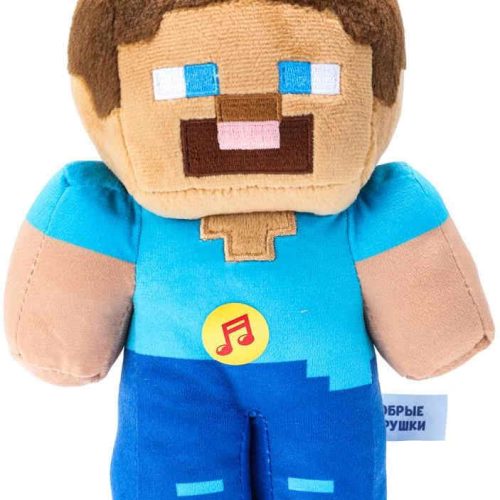 Игрушка мягкая maincraft 1 в пакете 18см озвуч Добрые игрушк