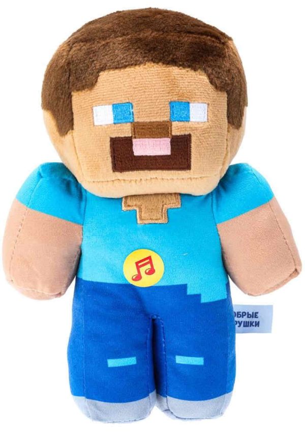 Игрушка мягкая maincraft 1 в пакете 18см озвуч Добрые игрушк