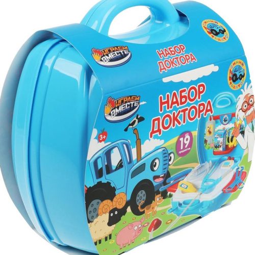 Набор доктора СИНИЙ ТРАКТОР пл.чемодан 24*19,5*10см