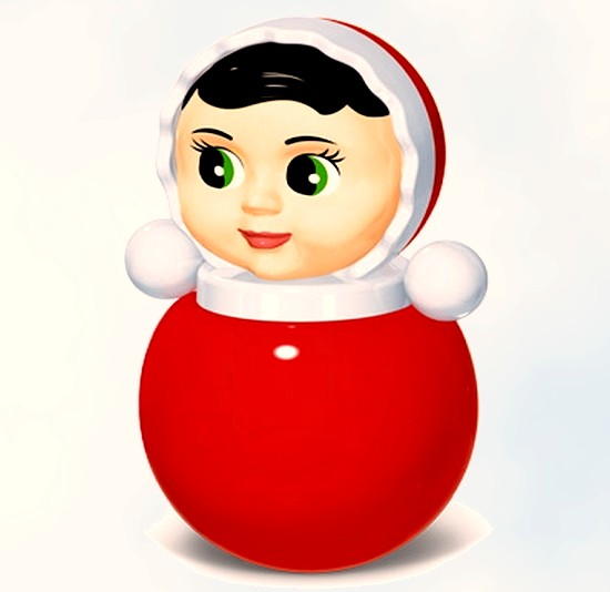 Неваляшка малая 'Настенька' 18 см (в коробке)