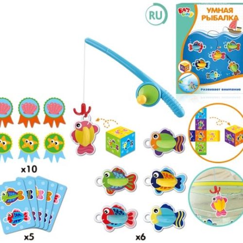 60439.jpg Настольная игра Умная рыбалка в коробке