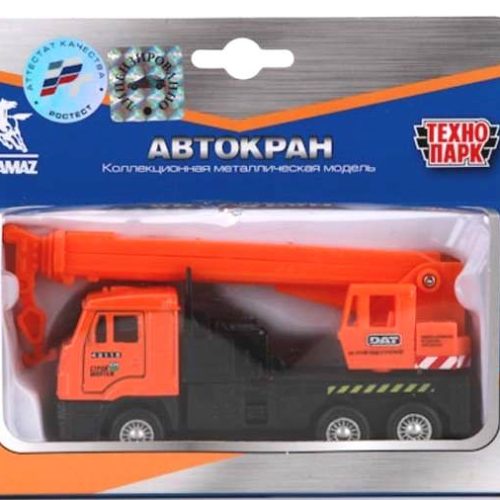 Машина 'Камаз Автокран' 12 см металлическая инерционная