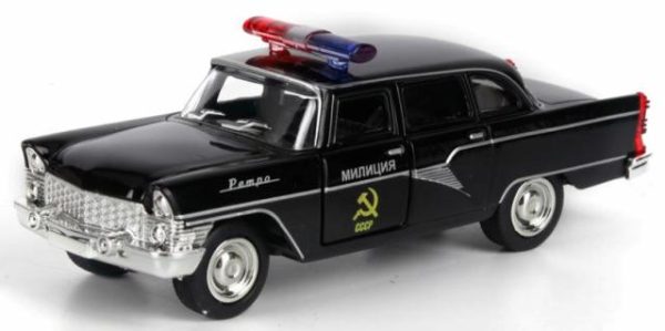 Машина 'ГАЗ Чайка Милиция' металлическая инерционная