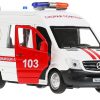 Машина 'Mercedes-Benz Sprinter Скорая помощь' 14 см металлич