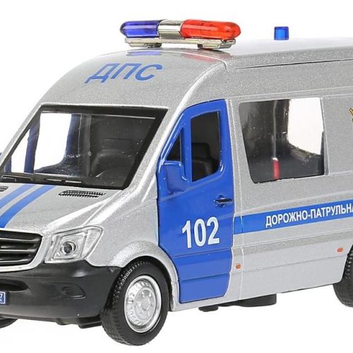Машина 'Mersedes-Benz Sprinter Полиция' 14 см металлическая