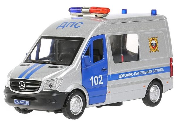 Машина 'Mersedes-Benz Sprinter Полиция' 14 см металлическая
