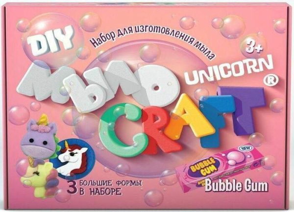 Набор для опытов Мыло 'Craft.Unicorn.Бабл Гам' 'Юный химик