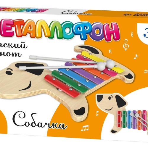 Металлофон детский 'Собачка' 7 нот