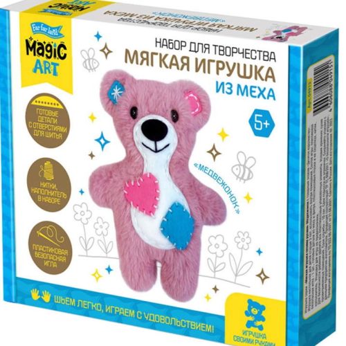 Мягкая игрушка из меха 'Медвежонок'