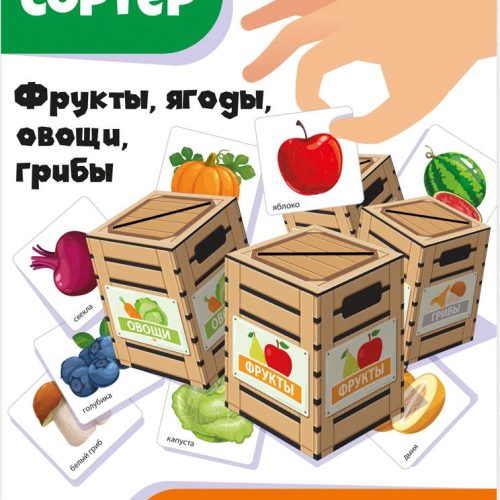 Игра развивающая Умный сортер'Фрукты,ягоды,овощи,грибы'