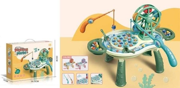 Игра 'Рыбалка' (столик с каруселью) в коробке