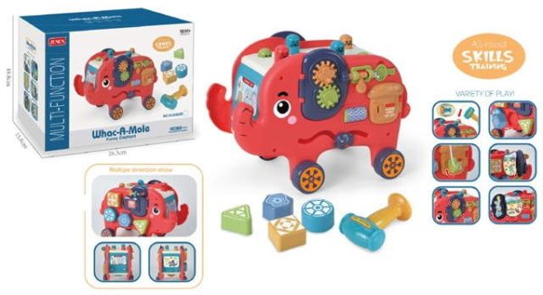Развивающая игрушка Elephant car красная в коробке
