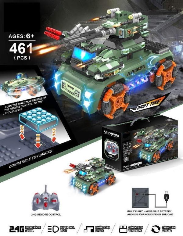 Конструктор 'Armor' 1:16 461 деталь на РУ (свет,звук)